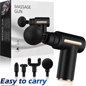 Premium USB Rechargeable Deep Tissue Massage Gun with Multi-Adj Pads & Long Battery Life