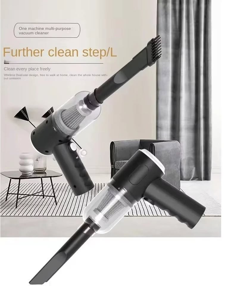 3 in 1 Car Mini Vacuum Cleaner with Blower Wireless Portable Rechargeable Handheld High Power Suction Vacuum Cleaning Machine for Home - Image 3