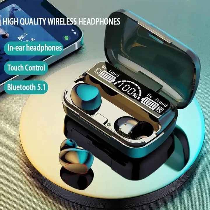 New M10 Ear.buds TWS Bluetooth Headphones 350mAh Charging Box Wireless Ear.phones With Microphone 9D Air buds Stereo Sports Waterproof Ear buds Headset - Image 7